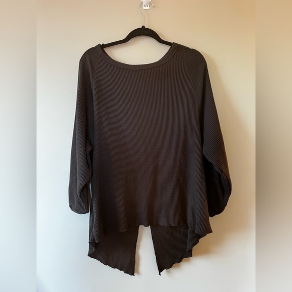 Free People Oversize Black Thermal